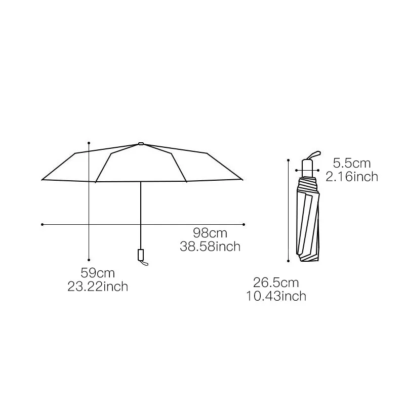Звездная корона, складные зонты с защитой от ультрафиолета, компактный солнцезащитный зонтик для женщин и девушек, ветрозащитный дождевик, милый Цветной Зонтик
