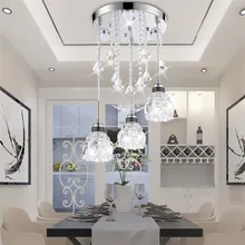 Nordic LED Lighting Living Room Bedroom Luxury Crystal Pendant Lamp Restaurant Creative Personality Decoration Pendant Lights holigoo pendant lamp acrylic stainless restaurant bedroom decorative pendant lights lamparas living room home lighting lampe