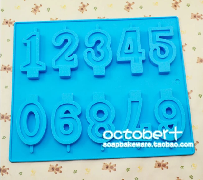 

Arabic Numeral High - temperature Resistant Lollipop Silicone Ice Cube Mold Biscuit Mold Baking Mould