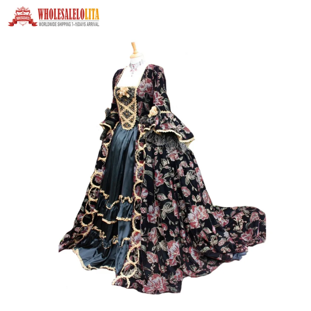 

Victorian Rococo Gothic Marie Antoinette Style Dress Custom Made