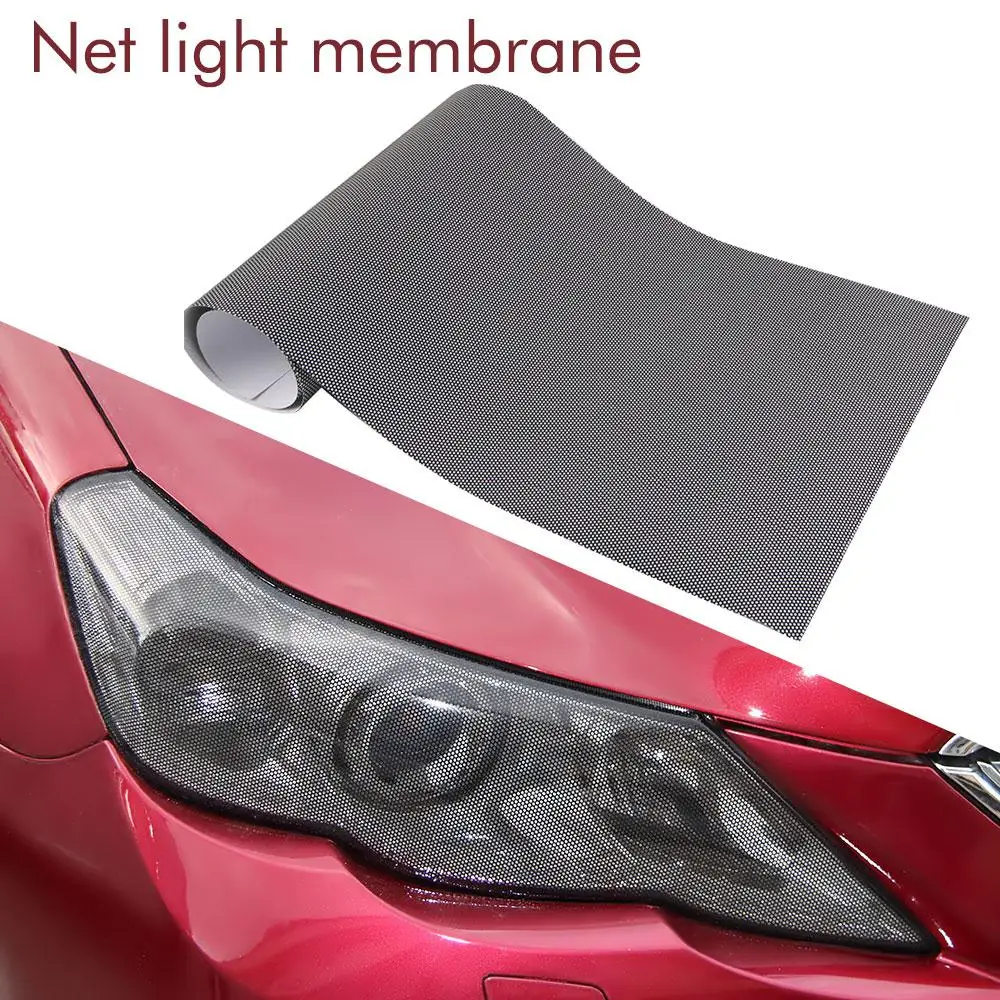 

Universal 50x100CM PVC Perforated Mesh Film Car Headlight Taillight