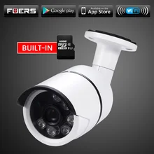 Fuers Outdoor Waterproof IP Camera WiFi Wireless Surveillance Camera Built-in 16G Memory Card CCTV Camera With Night Vision