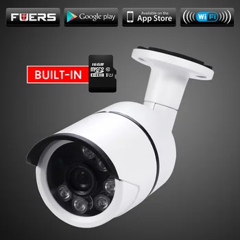 

Outdoor Waterproof IP Camera WiFi Wireless Surveillance Camera Built-in 16G Memory Card CCTV Camera With Night Vision