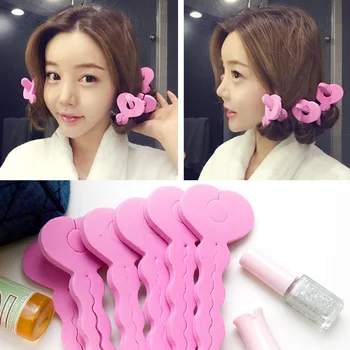 

Fashion 6 Pcs/Bag Hair Rollers Hair Curler Soft Foam Sponge Hair Curls For Hair Tools Strip Hairstyle Tools Women Girl