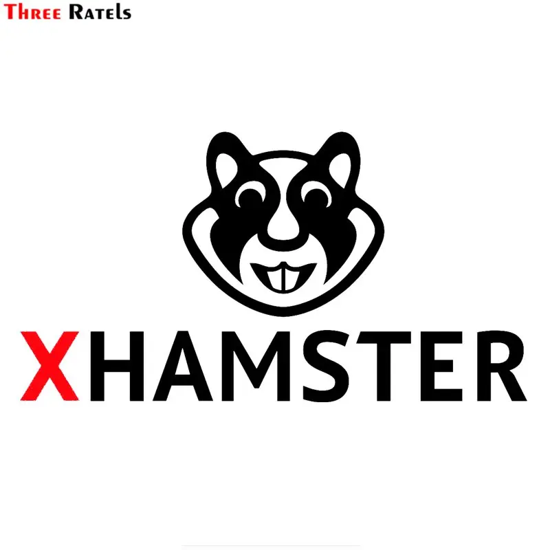 

Three Ratels FTZ-7# 20x10.6cm xHamster-Logo Vinyl Window Car Sticker Car-styling Decal