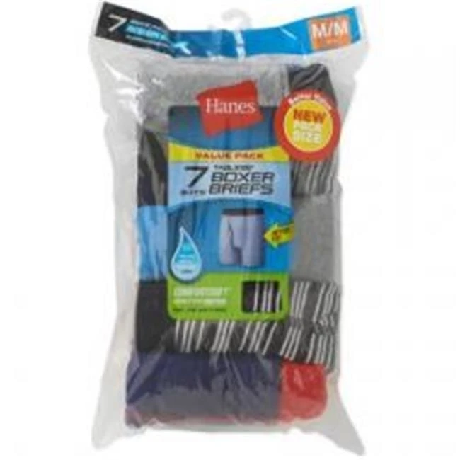 Hanes 00090563685394 Boys Comfortsoft Waistband Boxer Brief Red Label Pack of 7