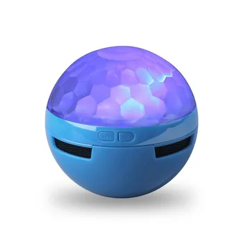 

Mini Portable LED Colorful Wireless Bluetooth Speaker Car Atmosphere Lights for Family KTV Cars Music Player Large Capacity