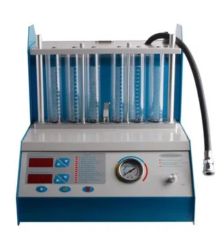 

6 cylinders ultrasonic fuel injector cleaning testing machine used for 12V Petrol cars with free shipping to Malaysia