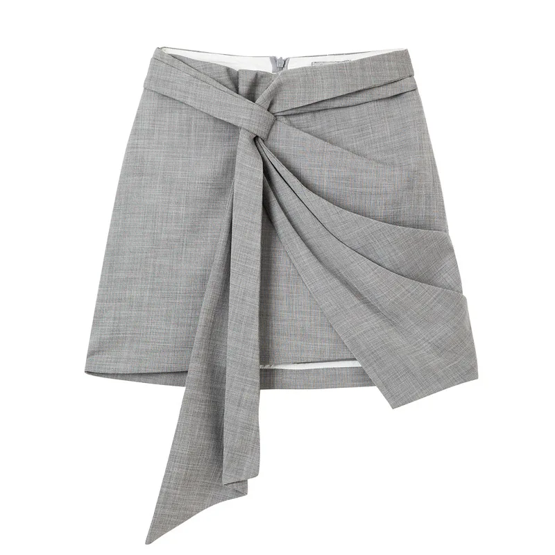 

Women's Skirt 2019 Spring and Summer Super Fire Irregular Band Wrapped Hip Bust Skirt Women Knee-Length Straight Skirt Women