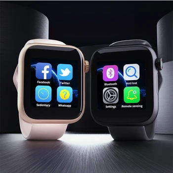 

Smart Watch Phone Card Watch 1.54" Removable Strap Pedometer Support SIM/TF Card