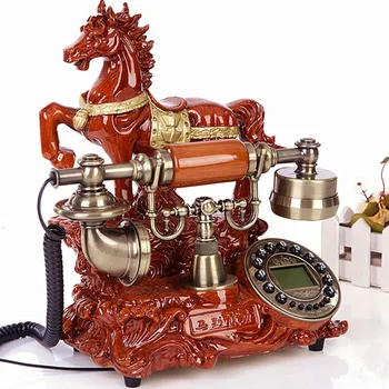 

Top Ye fashion originality, antique European style garden retro telephone, home old-fashioned fixed line office phone Landline a