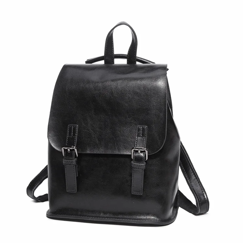 HighQualityRealCowhideWomenRucksackKnapsackCrossBodyShoulder