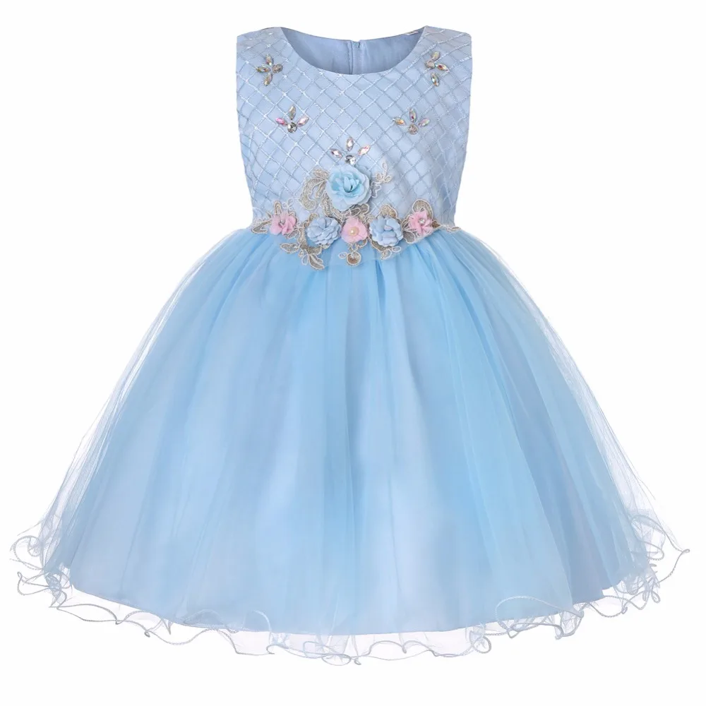 

Children Girls Flower Party dress for Kids Birthday Bridesmaid Clothes Infant 1 2 3 5 6 8 10 12 13Years Big girl Christmas dress