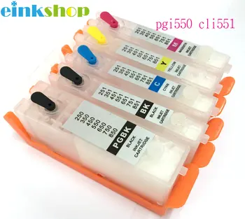 

einkshop PGI-550 cli-551 pgi550 refillable ink cartridge For CANON IP7250 MG5450 MX925 MG5550 MG6450 MG5650 MG6650 IX6850