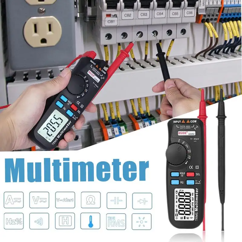 

Digital Automatic Range Multimeter Voltage And Current Resistance Zero-Line Firewire Capacitance Portable Measurement Tool