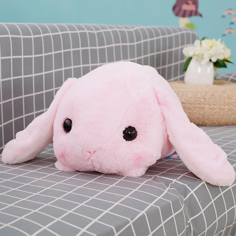 1 шт. 40 см большие длинные уши кролик плюшевые мягкие игрушки животные кролик, мягкие игрушки детские игрушки для сна подарки на день рождения - Цвет: Pink