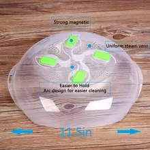 Новое блюдо для микроволновой печи крышка Hover Магнитная функция с вентиляцией пара предотвращает крышка от разбрызгивания