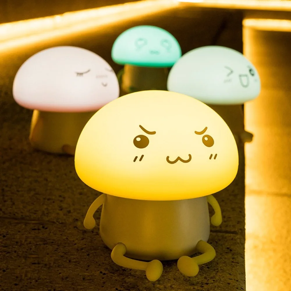 

Silicone Pat Light Sensor Carton Children Colorful Night Light Patting Lamp Kid Bedside Mood Atmosphere Nursery Lamp