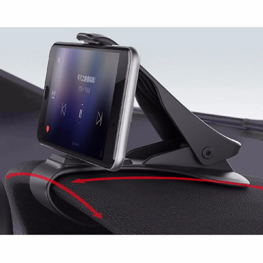 

Clip-on Steady HUD Design Auto Car Dashboard Smart Mobile Phone GPS Mount Holder Stand Support Clamp Adjustable Display Angle