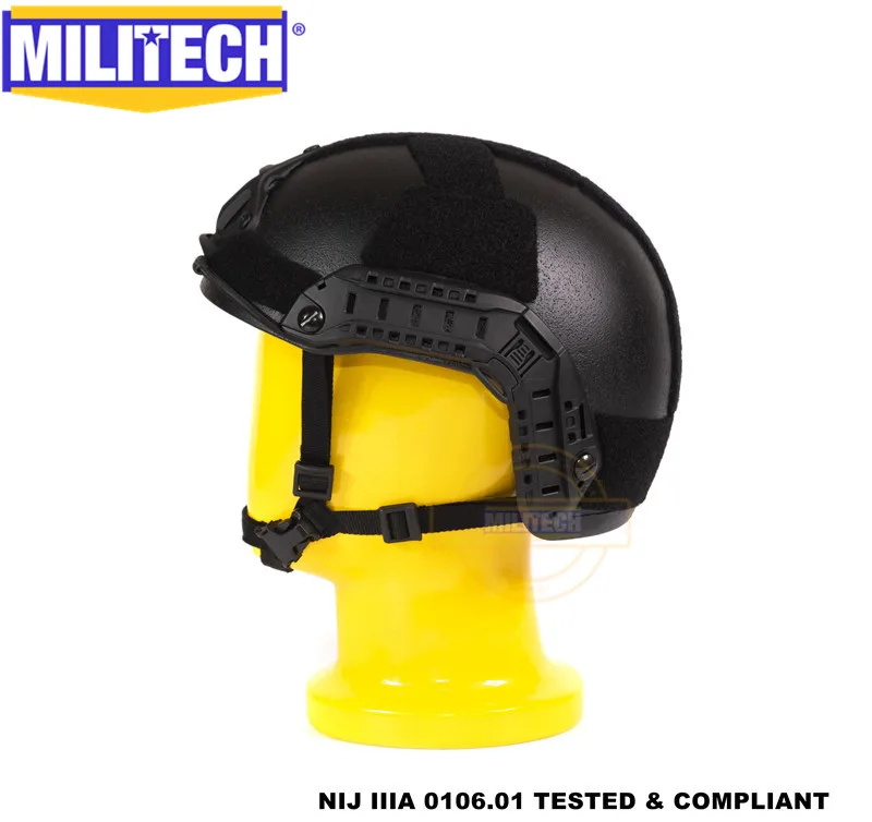 Militech Black BK Super High Cut Deluxe Maritime NIJ level IIIA Быстрый арамидный пуленепробиваемый баллистический шлем DEVGRU CAG