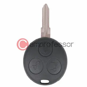 

KEYECUNew Uncut Remote key Shell Case Fob for SMART Fortwo 450 Forfour 451 Roadstar