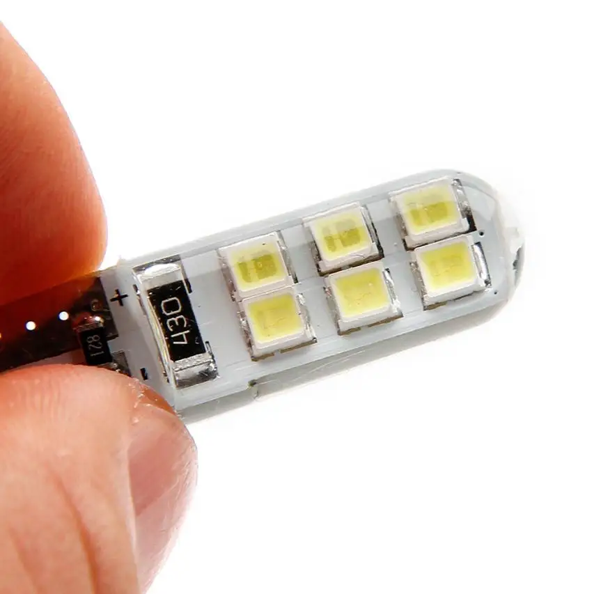 Франшиза 2 шт T10 W5W водонепроницаемый 2835 12 SMD клиновой номерной знак боковой