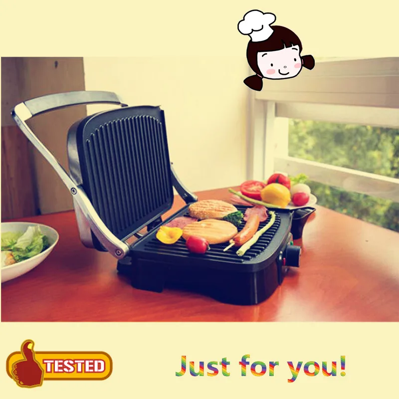 220V Electric Steak/Sandwish/Panini/Barbecue Machine Breakfast Maker