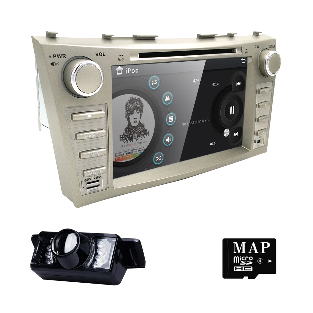 

AutoRadio 8"2 Din Car DVD Multimedia USB SWC B For Toyota Camry 2007 2008 2009 2010 2011 Aurion 2006 Head Unit GPS Stereo Audio