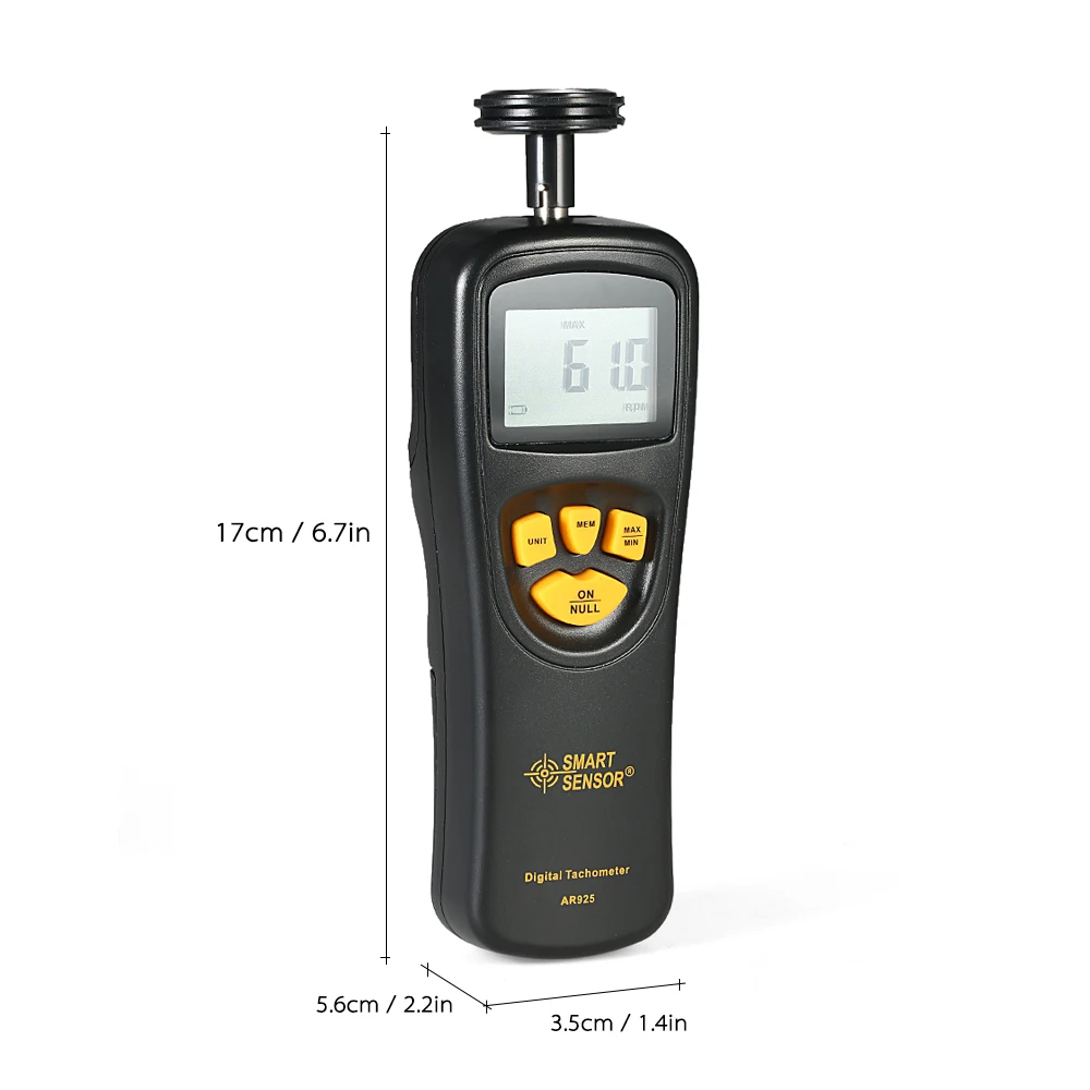 Смарт-Датчик Портативный контактный ЖК-цифровой тахометр спидометр Тач-метр широкий измерительный ранг 0,5~ 19999 ОБ/мин