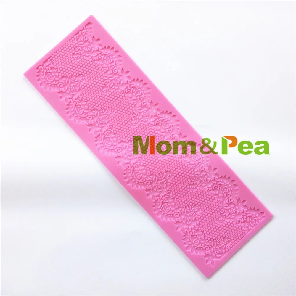 Mom& Pea GX105,, силиконовая кружевная форма, большой размер, украшение торта, помадка, 3D форма, Пищевая силиконовая форма
