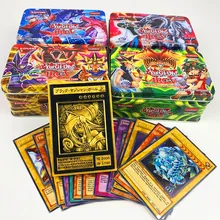42pcs/set Yu Gi Oh Game Cards Classic YuGiOh Game English Cards Carton Collection cards with flash card and metal tin box toys