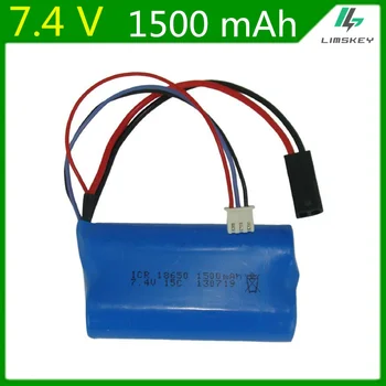 

10PCS/LOT 7.4V 1500mAh 18650 Lipo Battery For MJXRC T40 F39 F49 T39 Syma 822 remote control aircraft batteries 3.7V 1500mah