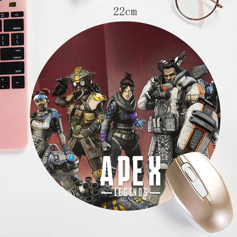 

22X22CM Apex Legends Mouse Pad Rubber Gaming Mousepad Non-Skid B3w Prints Custom for PC Computer Laptop Desk Keyboard Mat