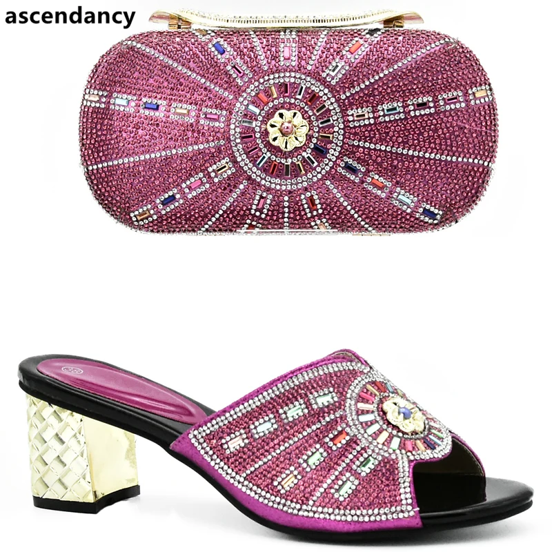 cerise pink shoes and matching bag