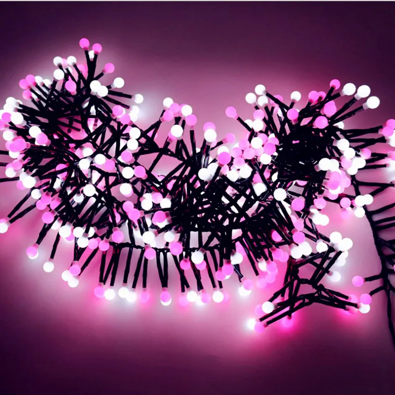 

3M 400LED String Light Double Colors Firecracker String Lamp IP44 Waterproof 30V Holiday Party Decor Centipede String Lights