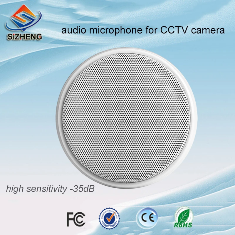 

SIZHENG COTT-S5 High-fidelity CCTV audio microphone indoor sound monitor for surveillance camera system