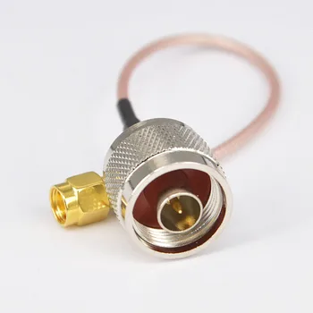 

10 Pieces RF Coax N Male to RP(Reverse-Polar) SMA Male Straight Coaxial Adapter RG316 Jumper Cable 15 cm,50cm,100cm,200cm