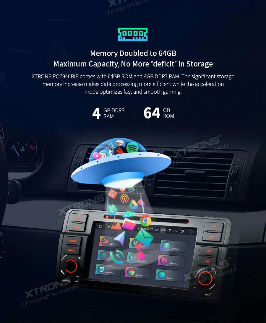 Excellent XTRONS PX6 Android 9.0 64G Car Stereo DVD Radio Player GPS for BMW E46 Sedan 1998-2000 2001 2002 2003 2004 2005 For Rover For MG 5