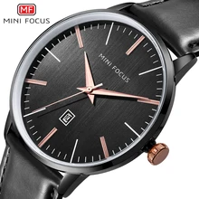 MINIFOCUS Brand Luxury Men's Watches Analog Quartz Watch Men Waterproof Black Leather Strap Fashion Casual Quartz Wristwatches MINIFOCUS Brand Luxury Men's Watches Analog Quartz Watch Men Waterproof Black Leather Strap Fashion Casual Quartz Wristwatches