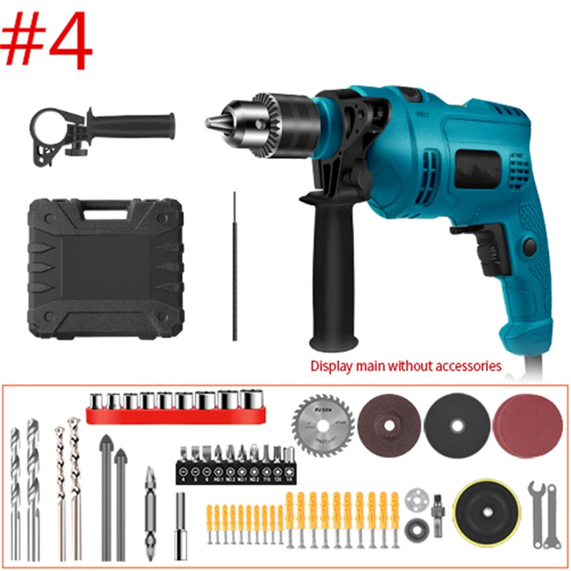 Ударная электрическая дрель Электрический Перфоратор с BMC и аксессуары многоцелевой Ударная дрель 650/780 Вт - Цвет: Type 4