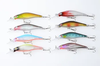

HENGJIA 800pcs 8CM 6.3G Hooks Fishing Wobbler Minnow Fishing Lure Swimbait Fishing Tackle Isca Artificial Hard Bait