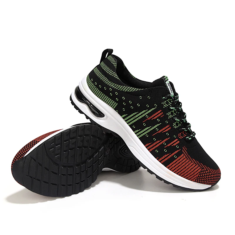 Hombre Red Confortable 2018 Respirant Mocassins Chaussures Mivnskve Dentelle Casual Zapatillas Maille Coussin orange Up black D'air Hommes x7TCwwHq6