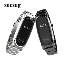 Zuczug Нержавеющая сталь ремень плюс для Xiaomi Mi Группа 2 Замена аксессуары металлический браслет ремешок безвинтовое браслет
