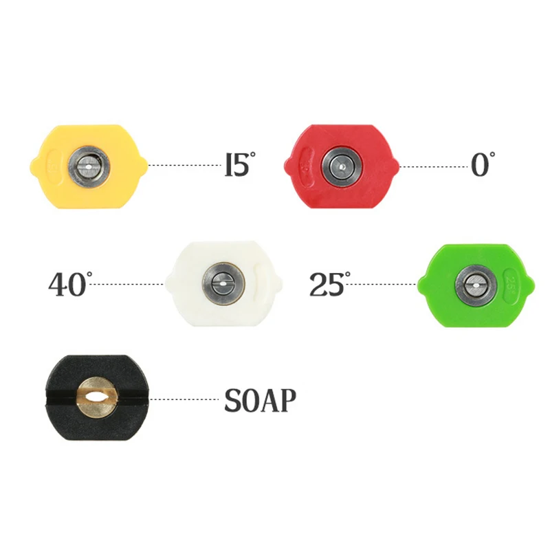 1 шт. 2,5-4,0 GPM 1/4 Quick Connect дизайн высокое давление шайба снег пена Лэнс форсунки советы 5 цветов