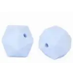 100 шт Icosahedron силиконовые бусины 14 мм многоугольные Детские зубные кольца для ювелирных изделий сделать ожерелье-прорезыватель соски зажимы делая - Цвет: 7