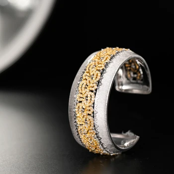 

925 Silver Zircon Bracelet Silver Bars 925 Jewelry for Women European Court Style Retro Style