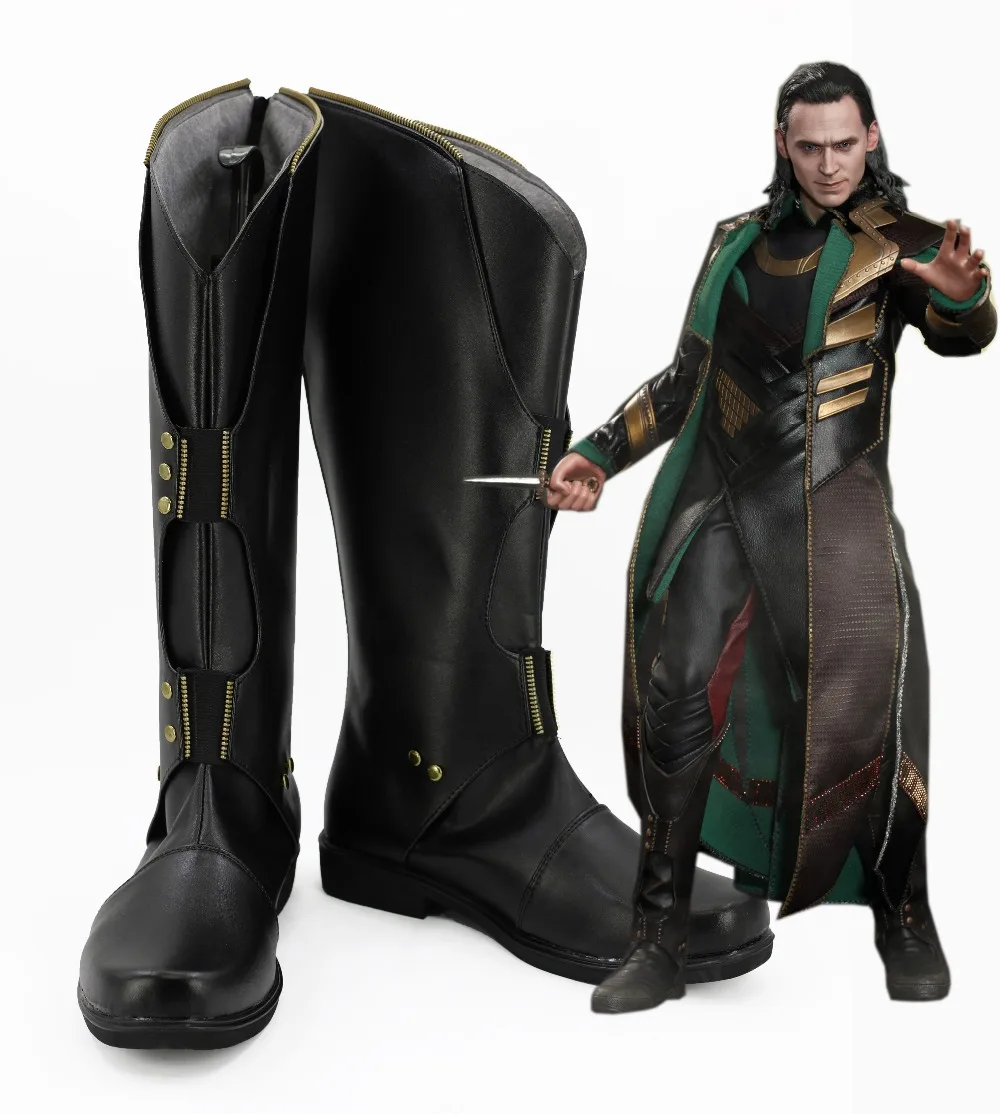 

The Avengers Cosplay Shoes Thor The Dark World Loki Prince Boots Halloween Carnival Cosplay Costume Accessories For Men