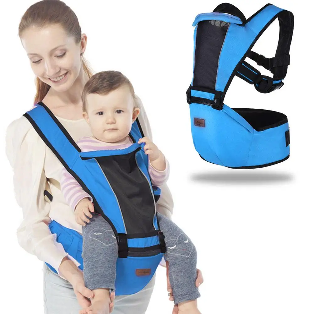 

Baby Multifunctional Strap Waist Stool 0-36 Months Baby Adjustable Soft Sling Backpack Front Facing Baby Carrier