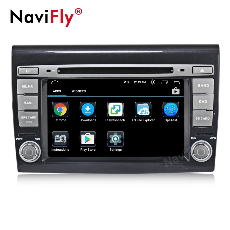 Clearance Navifly Android 8.1 Car radio dvd player For Fiat Bravo 2007 2008 2009 2010 2011 2012 GPS Navigation Autoradio FM Bluetooth Map 3