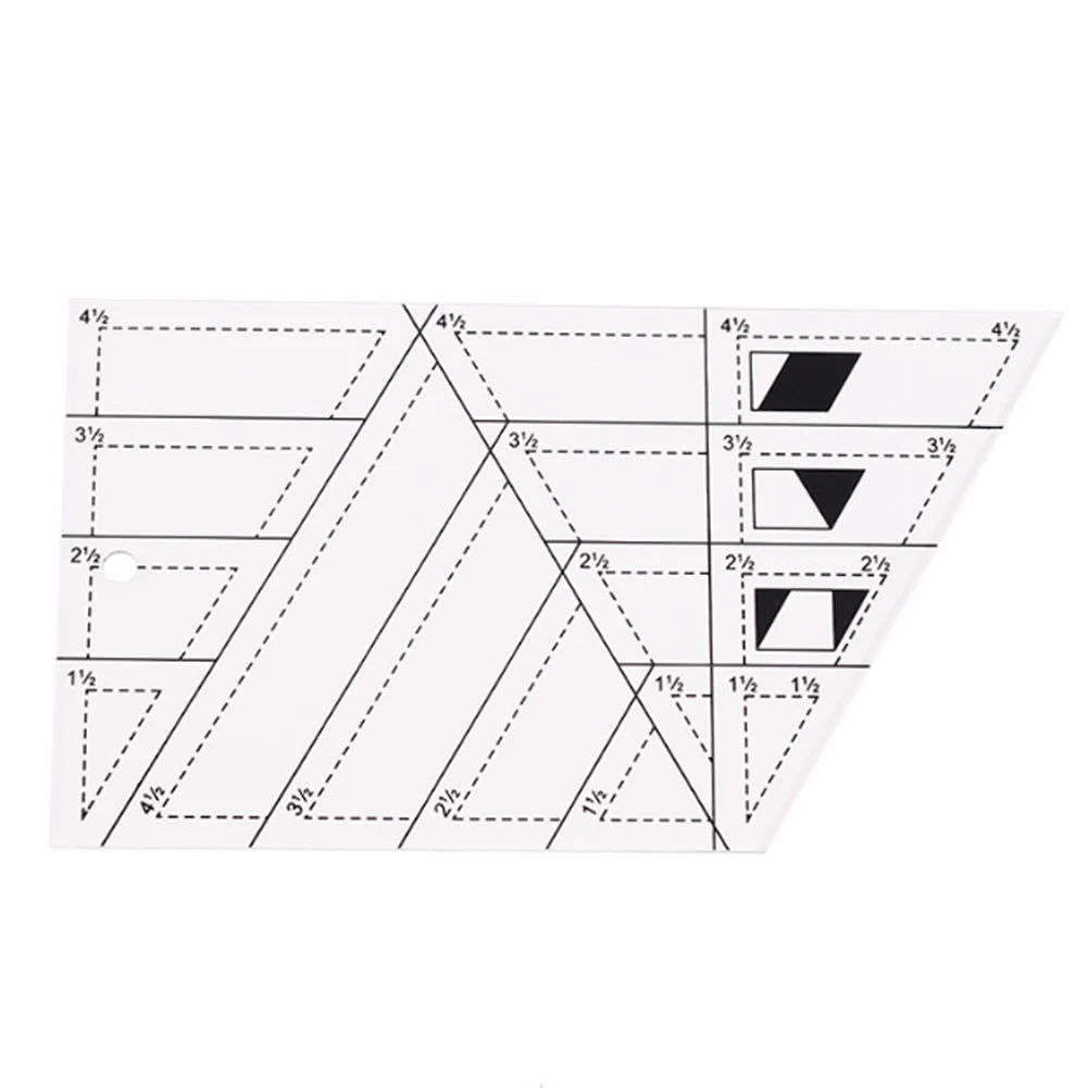 1 шт. «сделай сам» Лоскутная работа линейка ручной работы ромбовидная линейка для лоскутного шитья Искусство ремесло трапециевидный дюйм